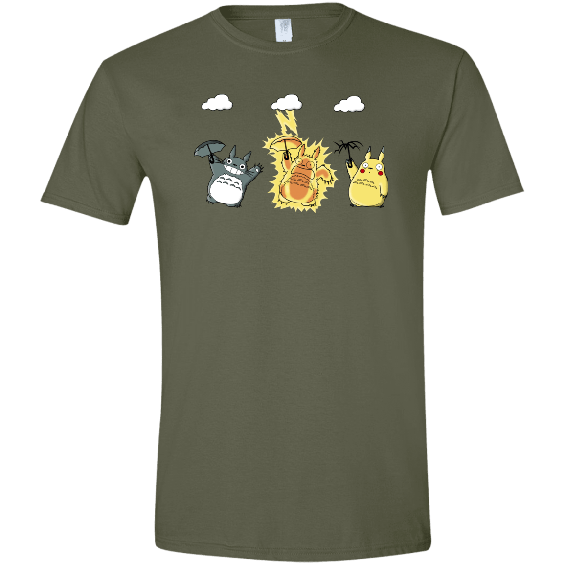 T-Shirts Military Green / S Totochu Men's Semi-Fitted Softstyle