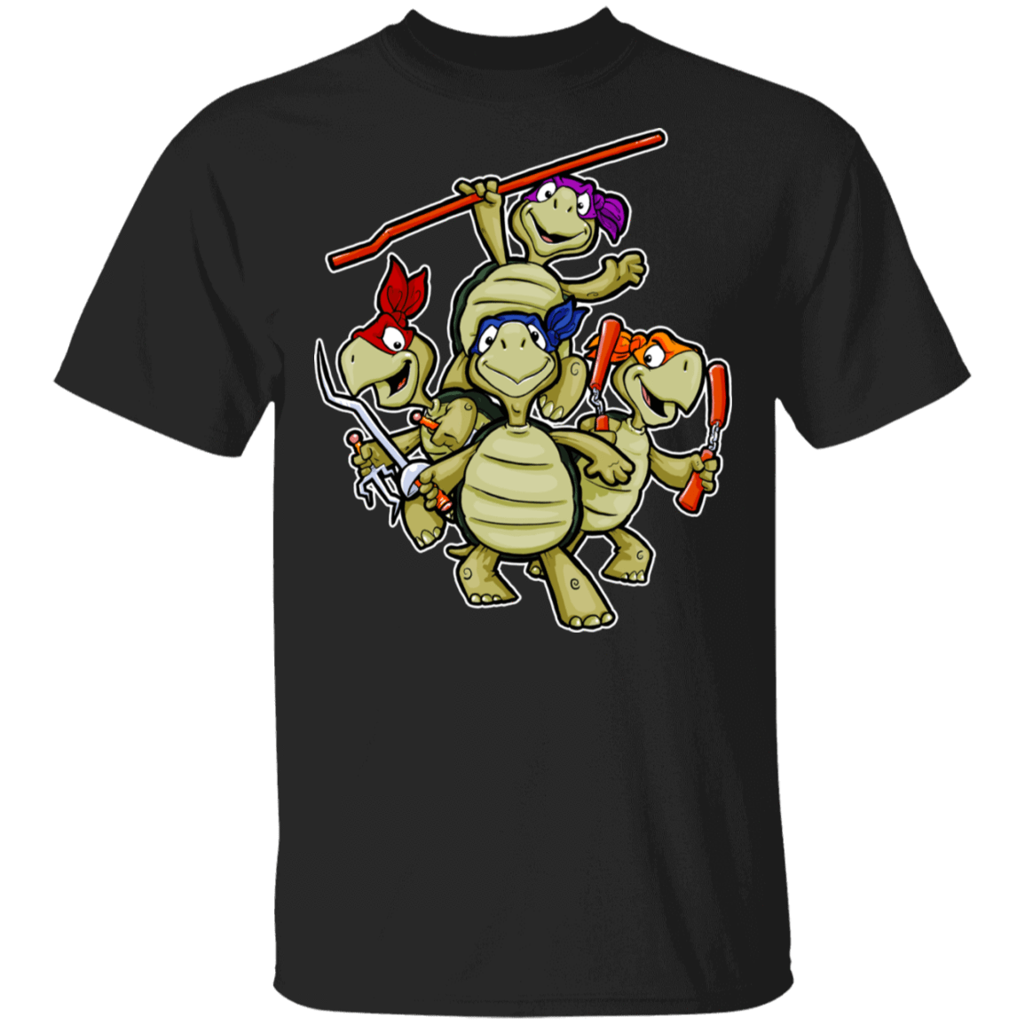 T-Shirts Black / S Touche Ninja Turtles T-Shirt