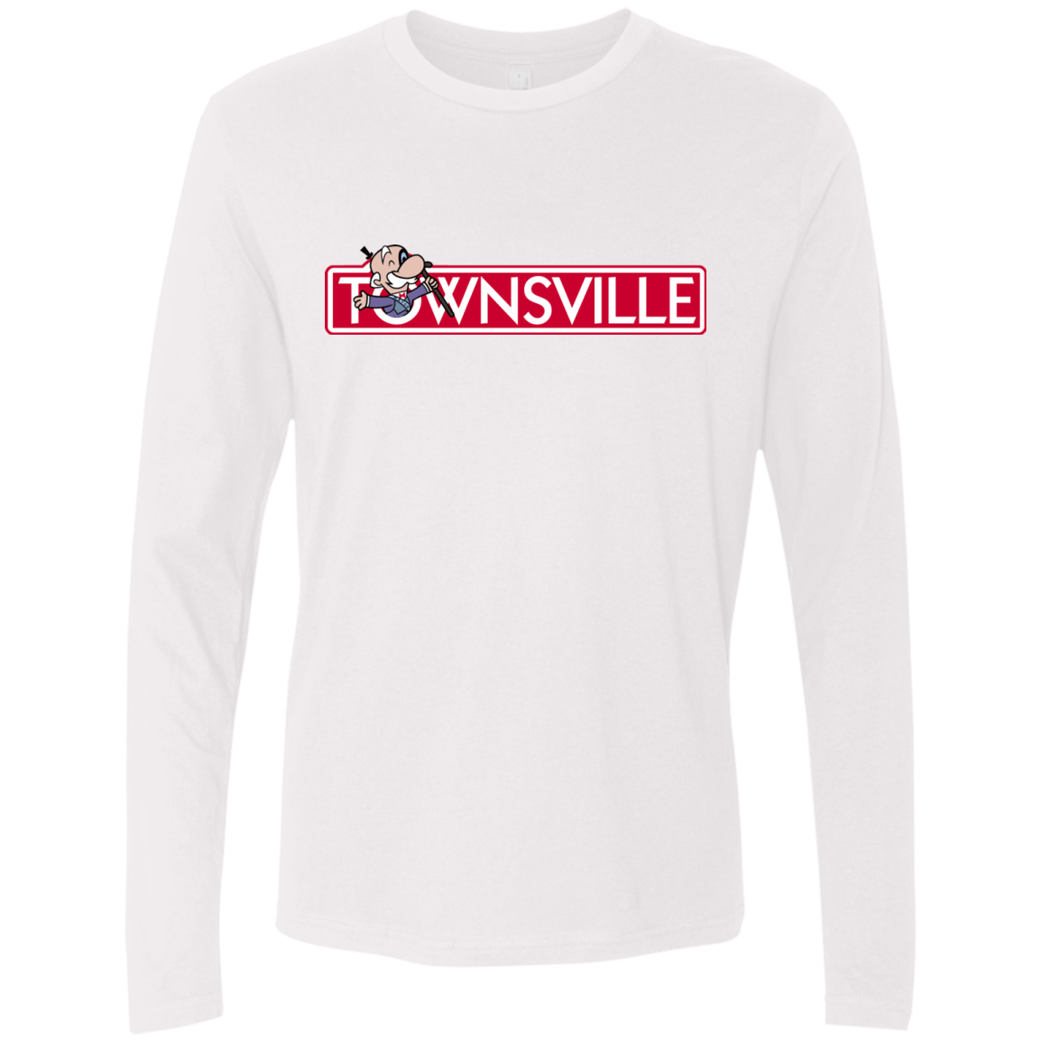 T-Shirts White / S Townsville Men's Premium Long Sleeve