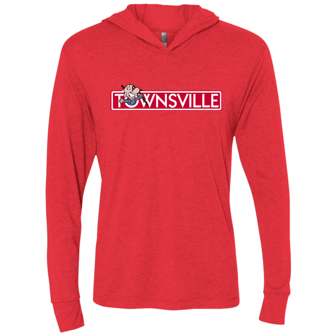 T-Shirts Vintage Red / X-Small Townsville Triblend Long Sleeve Hoodie Tee