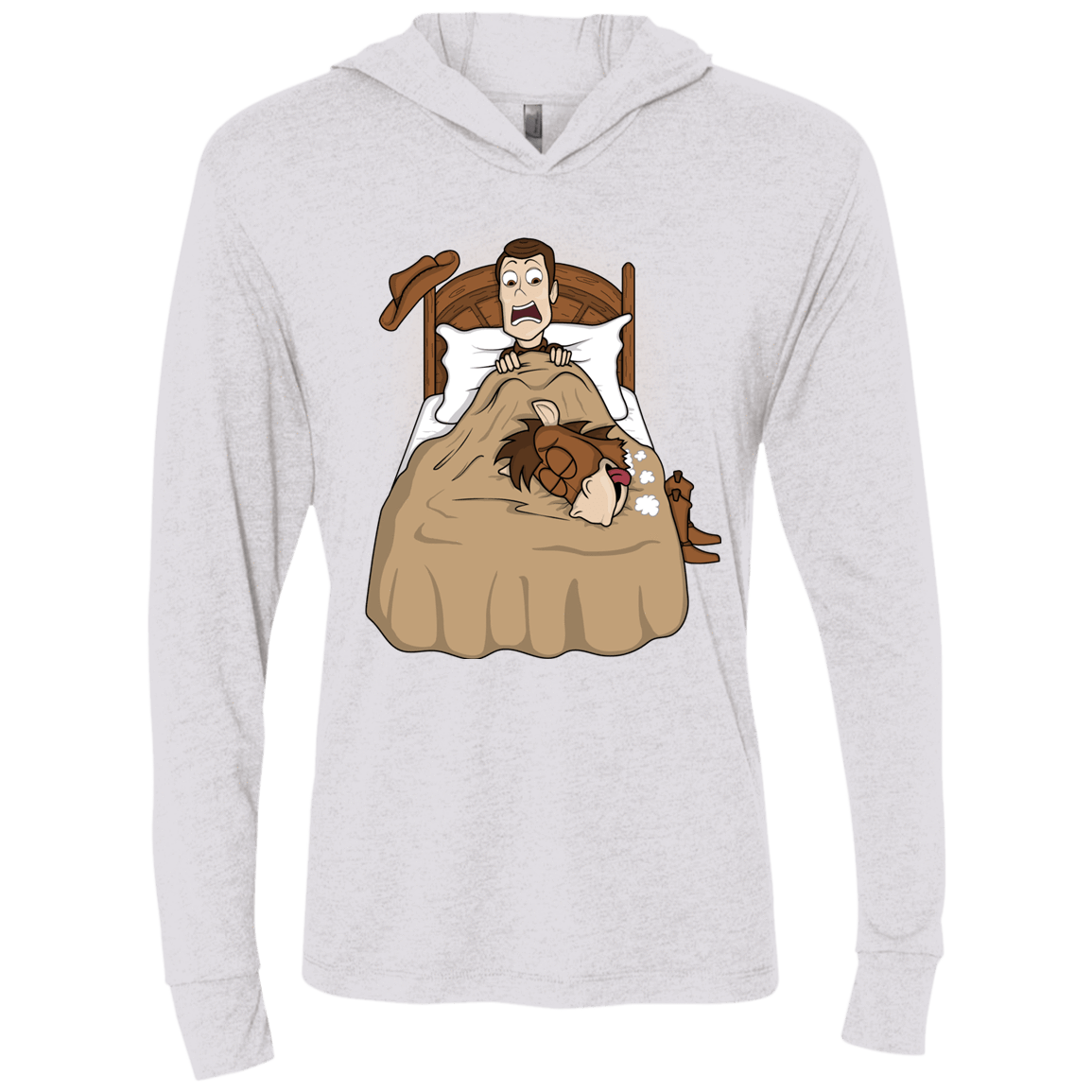 T-Shirts Heather White / X-Small TOY PADRINO Triblend Long Sleeve Hoodie Tee