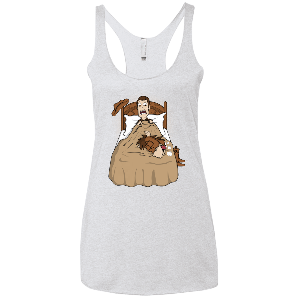 T-Shirts Heather White / X-Small TOY PADRINO Women's Triblend Racerback Tank
