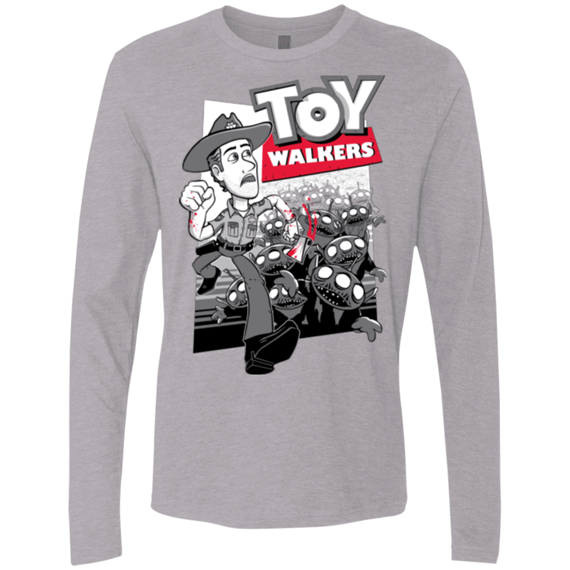 T-Shirts Heather Grey / Small Toy Walkers Men's Premium Long Sleeve