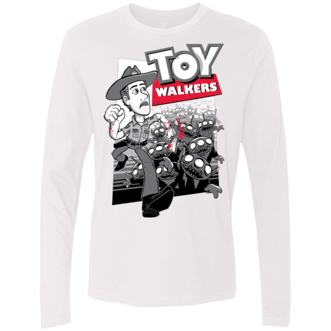 T-Shirts White / Small Toy Walkers Men's Premium Long Sleeve