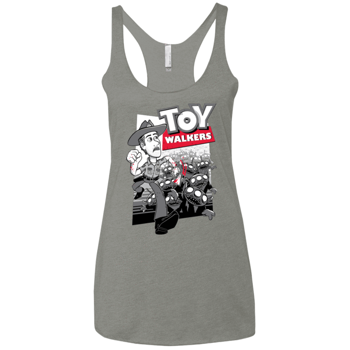 T-Shirts Venetian Grey / X-Small Toy Walkers Women's Triblend Racerback Tank