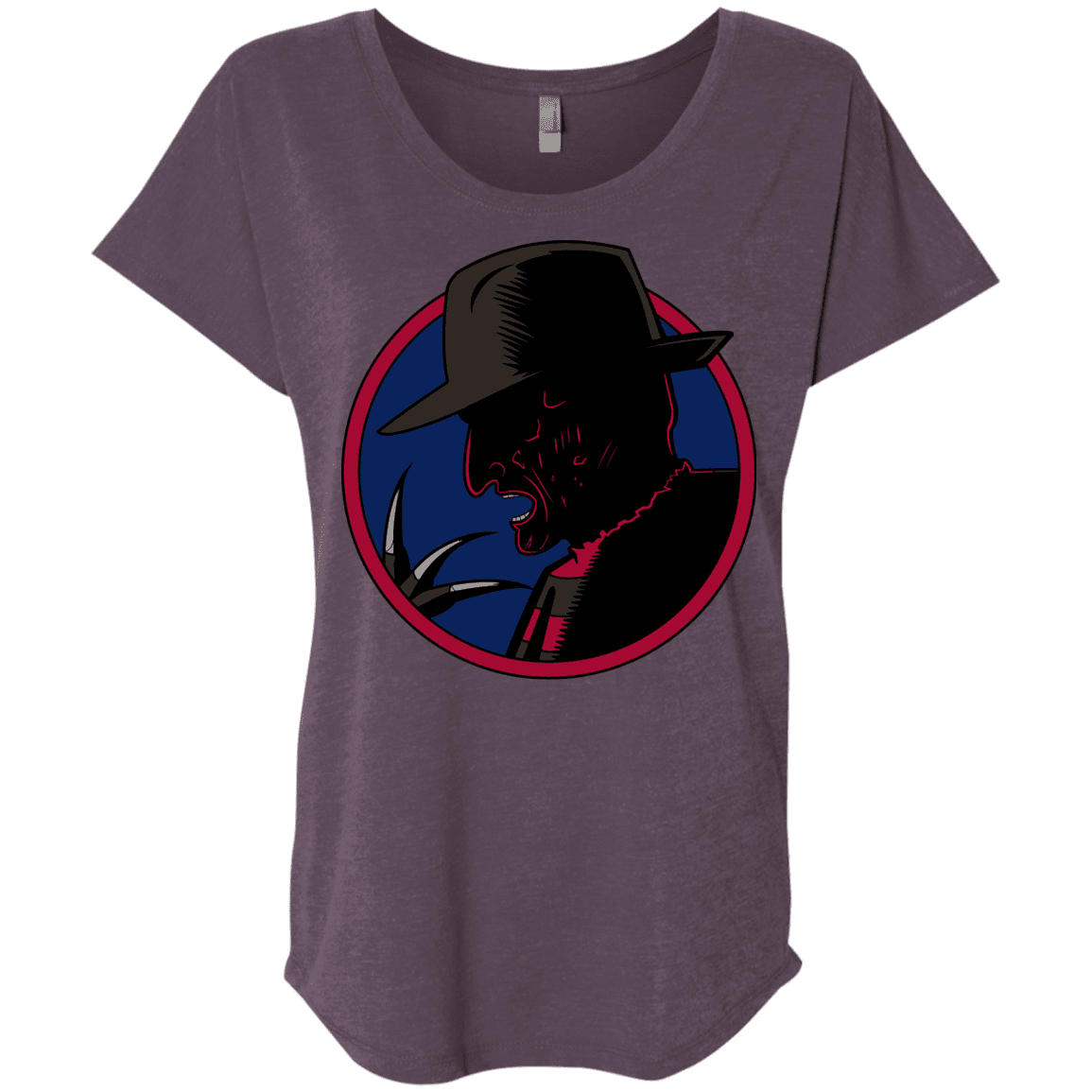 T-Shirts Vintage Purple / X-Small Tracy Nightmare Triblend Dolman Sleeve
