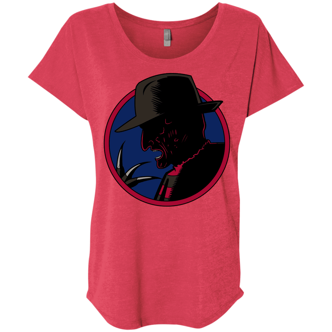T-Shirts Vintage Red / X-Small Tracy Nightmare Triblend Dolman Sleeve