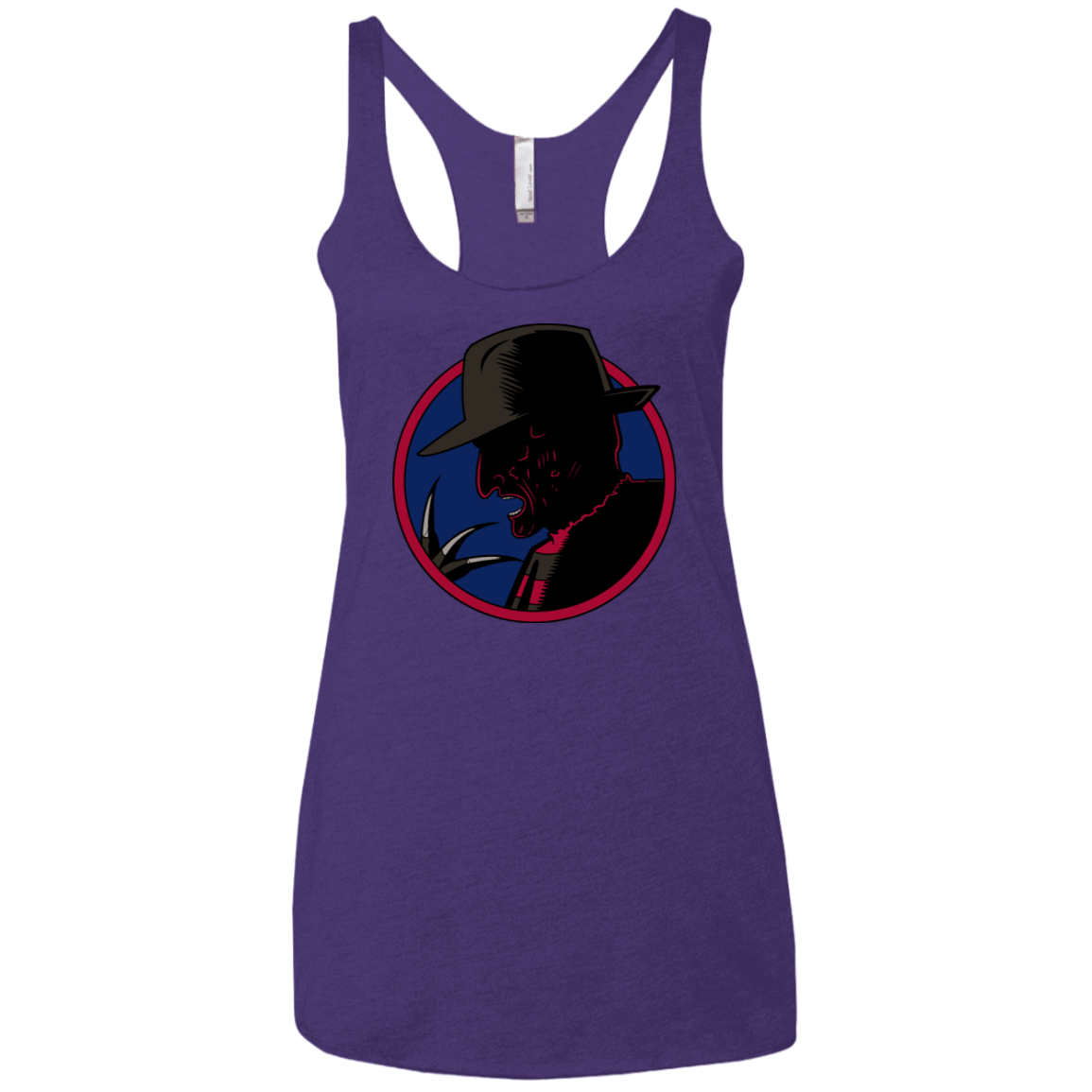 T-Shirts Purple Rush / X-Small Tracy Nightmare Women's Triblend Racerback Tank