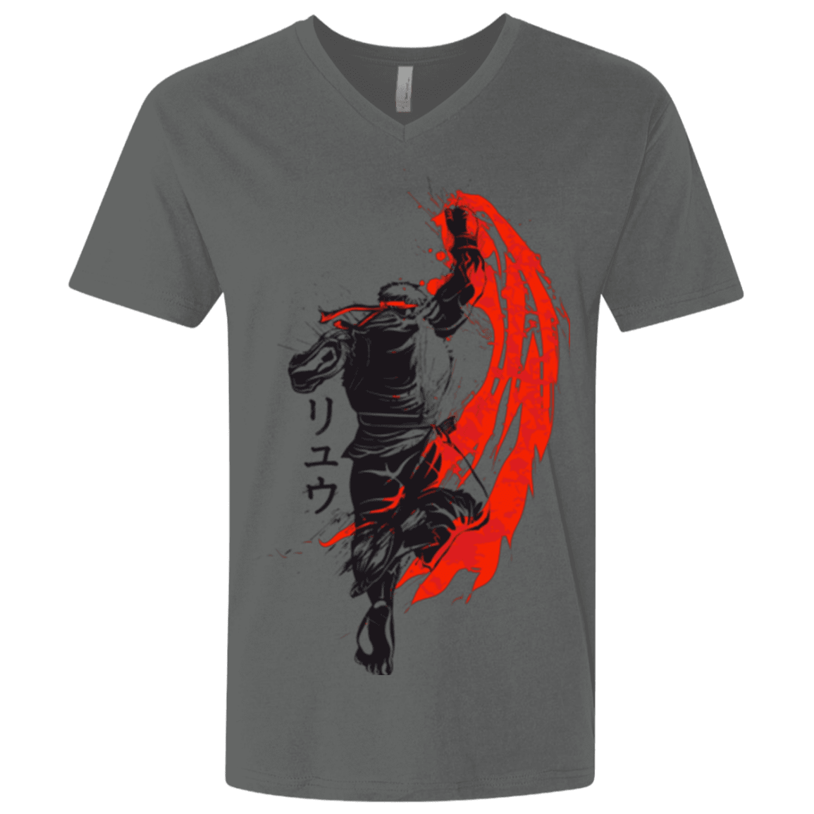 T-Shirts Heavy Metal / X-Small Traditional Fighter Men's Premium V-Neck