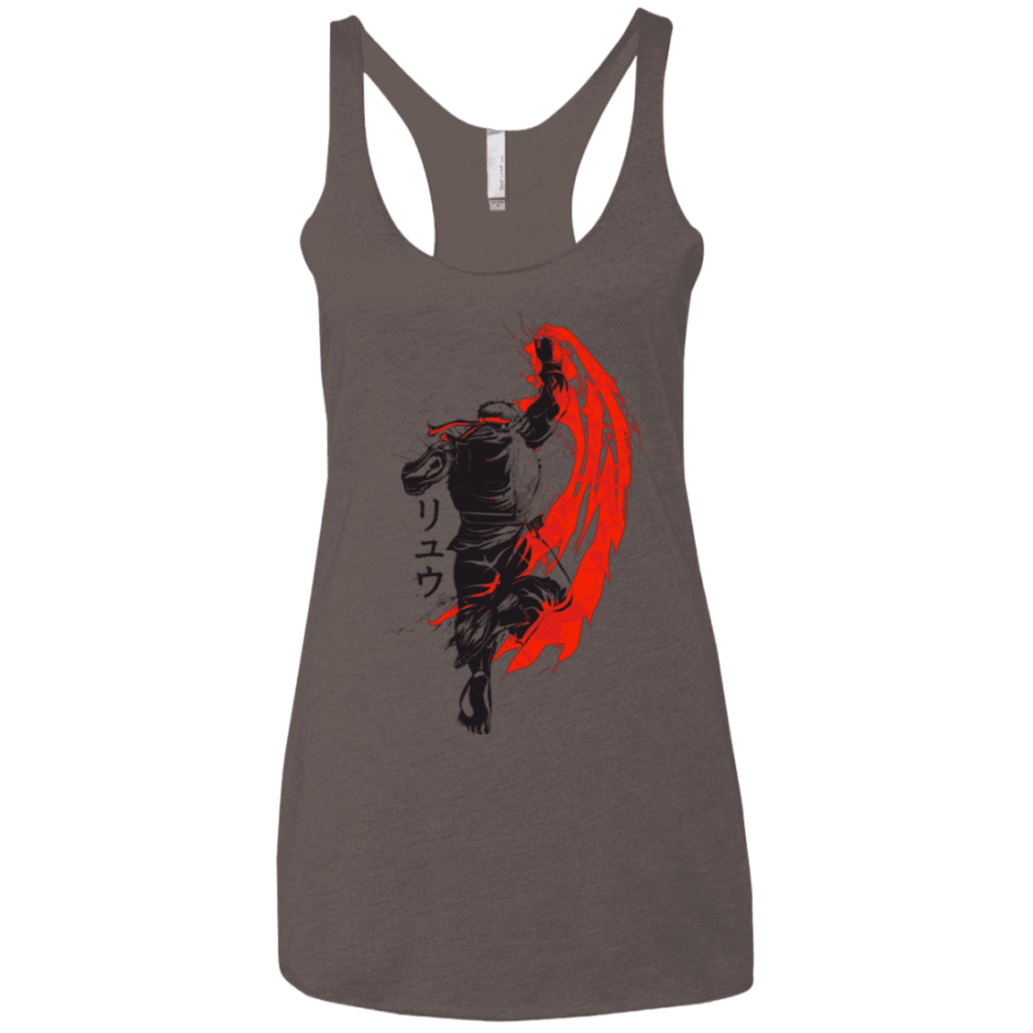 T-Shirts Macchiato / X-Small Traditional Fighter Women's Triblend Racerback Tank