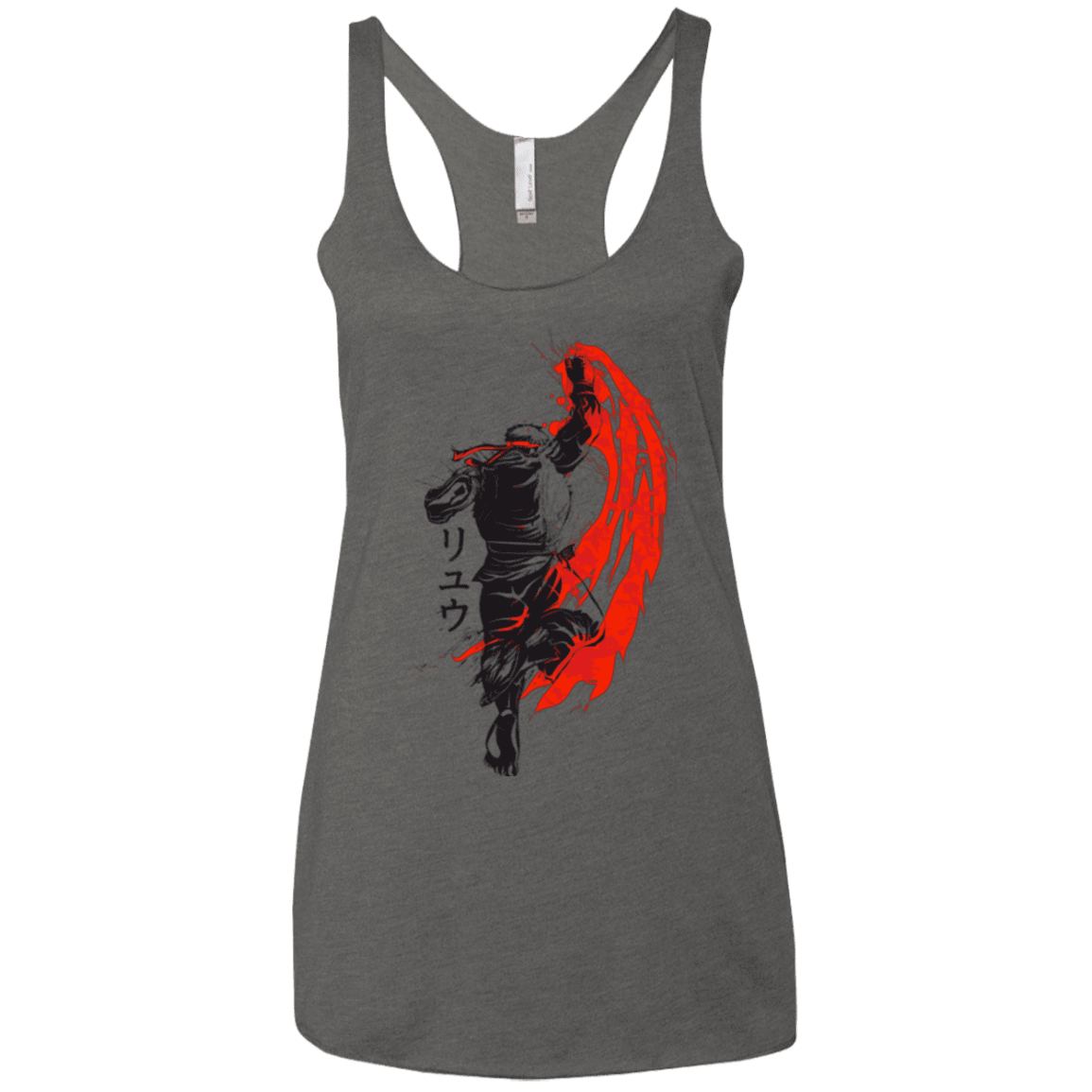 T-Shirts Premium Heather / X-Small Traditional Fighter Women's Triblend Racerback Tank