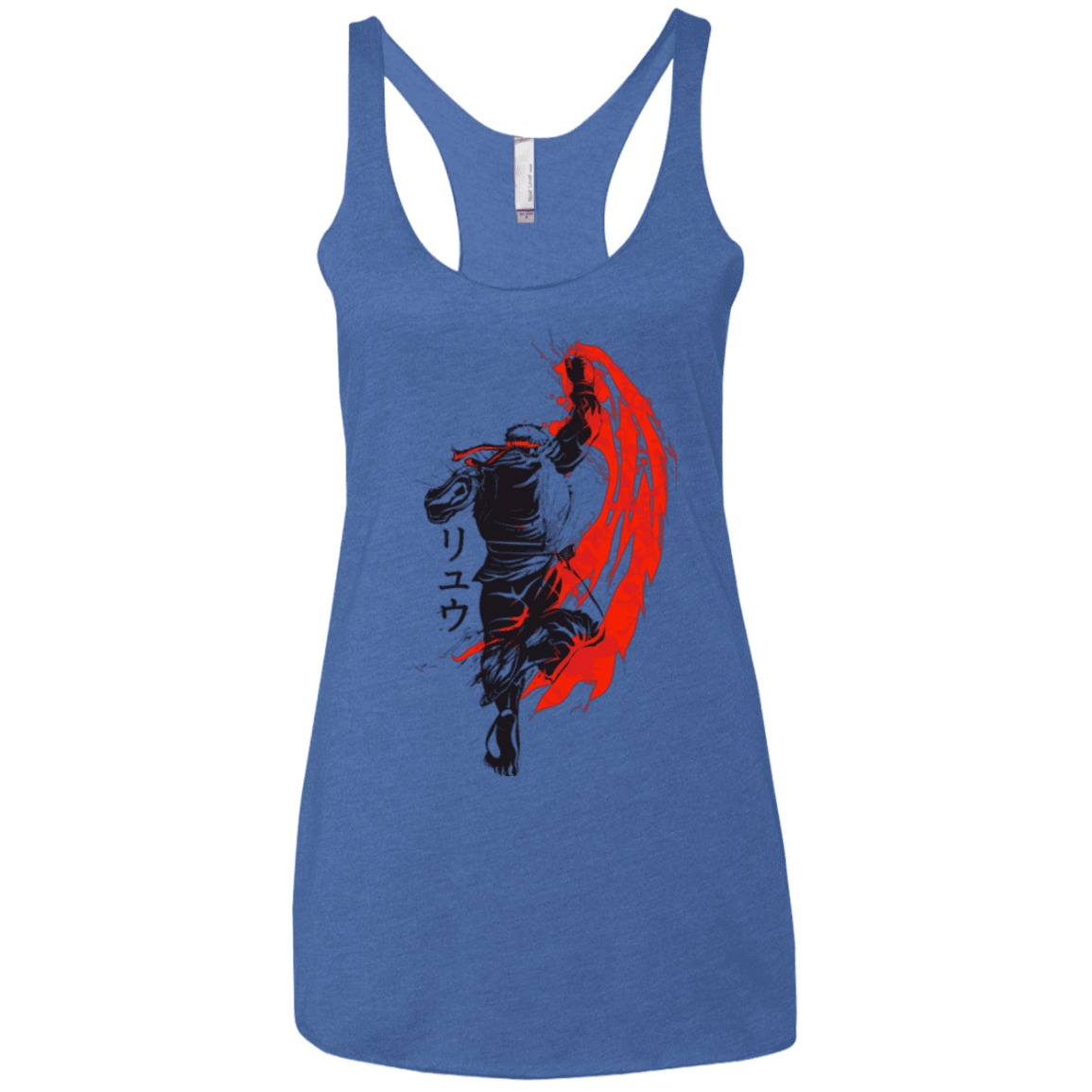 T-Shirts Vintage Royal / X-Small Traditional Fighter Women's Triblend Racerback Tank