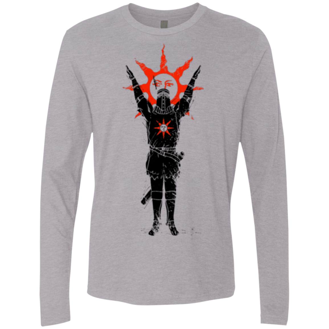 T-Shirts Heather Grey / Small Traditional Solarius Men's Premium Long Sleeve
