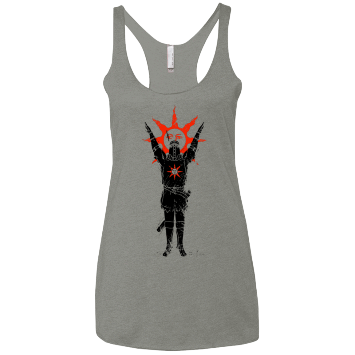 T-Shirts Venetian Grey / X-Small Traditional Solarius Women's Triblend Racerback Tank