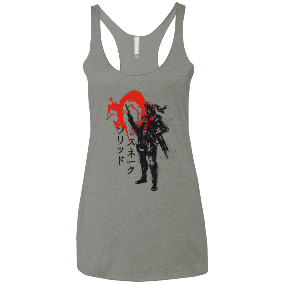 T-Shirts Venetian Grey / X-Small Traditional Solid Women's Triblend Racerback Tank