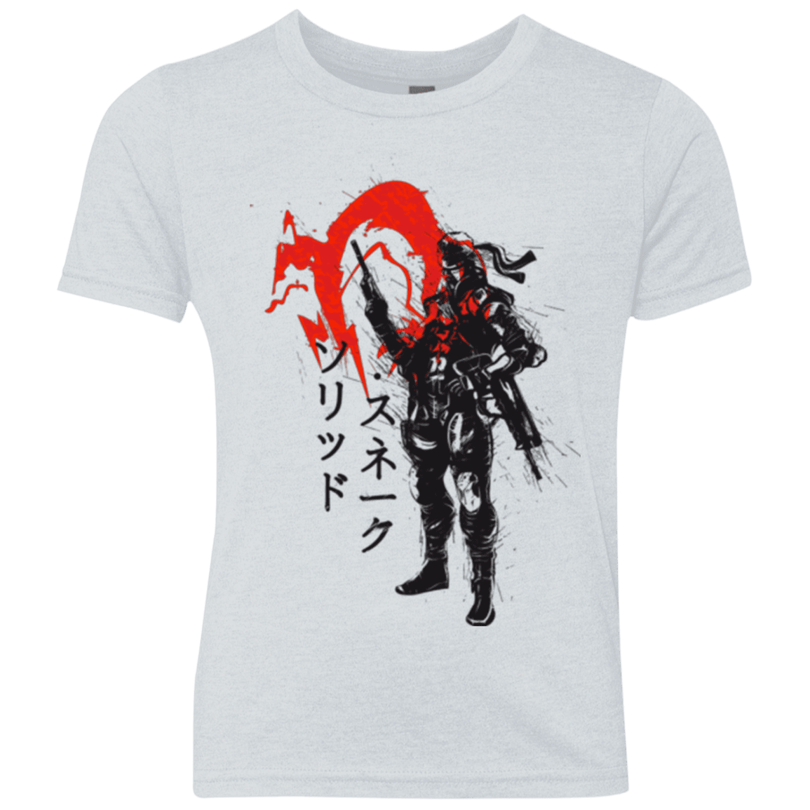 T-Shirts Heather White / YXS Traditional Solid Youth Triblend T-Shirt