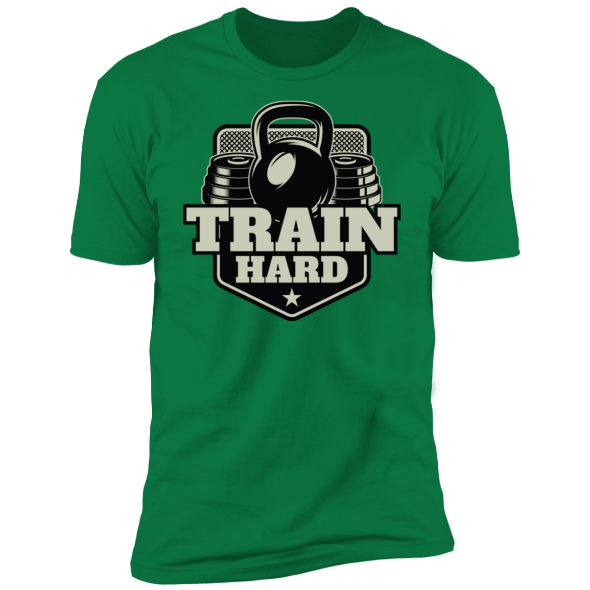 T-Shirts Kelly Green / S Train Hard Men's Premium T-Shirt