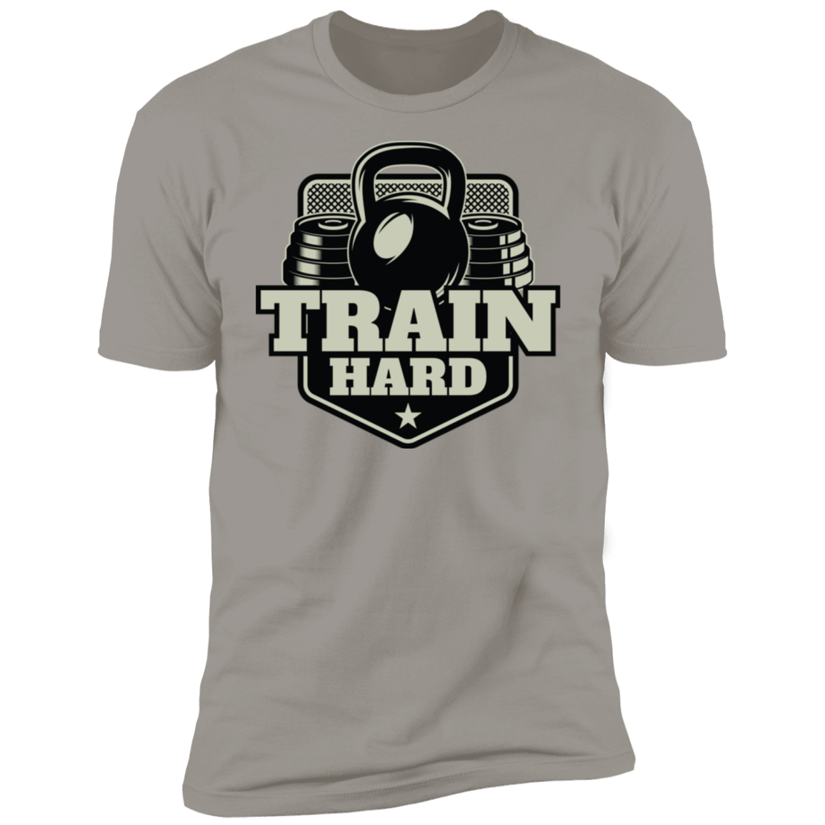 T-Shirts Light Grey / S Train Hard Men's Premium T-Shirt