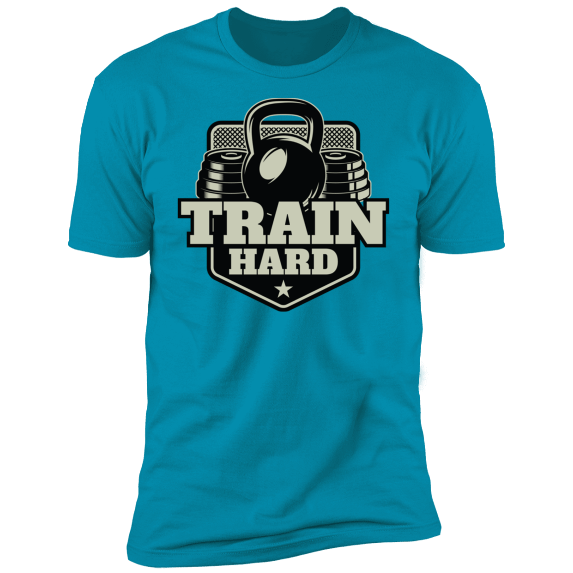 T-Shirts Turquoise / S Train Hard Men's Premium T-Shirt