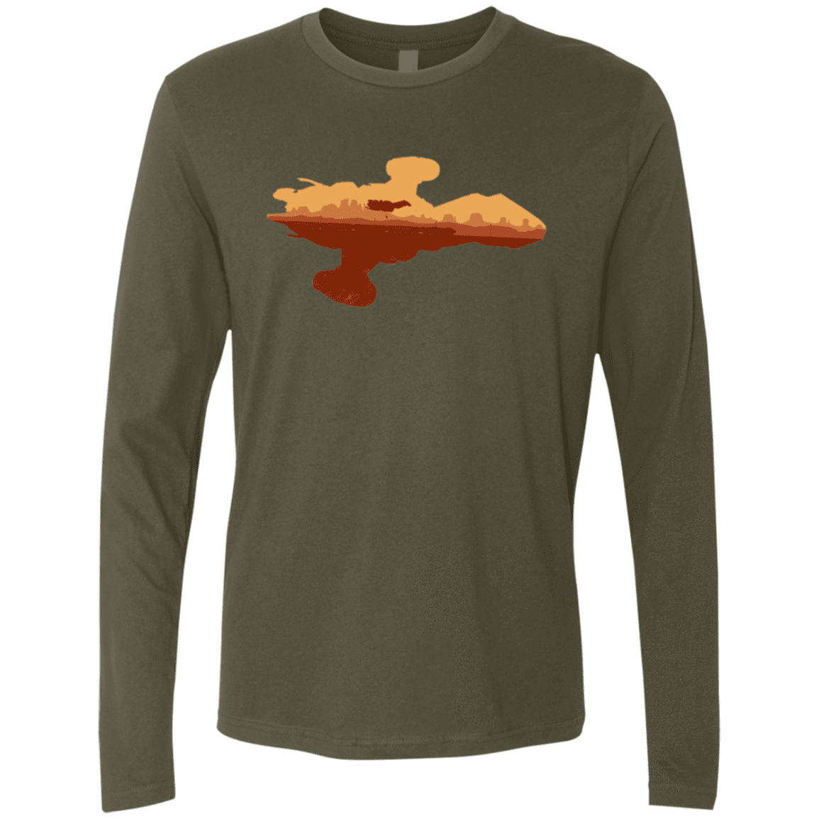 T-Shirts Military Green / Small Train job Men's Premium Long Sleeve
