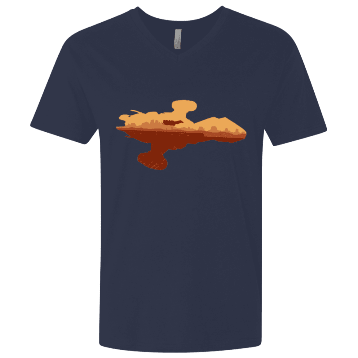 T-Shirts Midnight Navy / X-Small Train job Men's Premium V-Neck