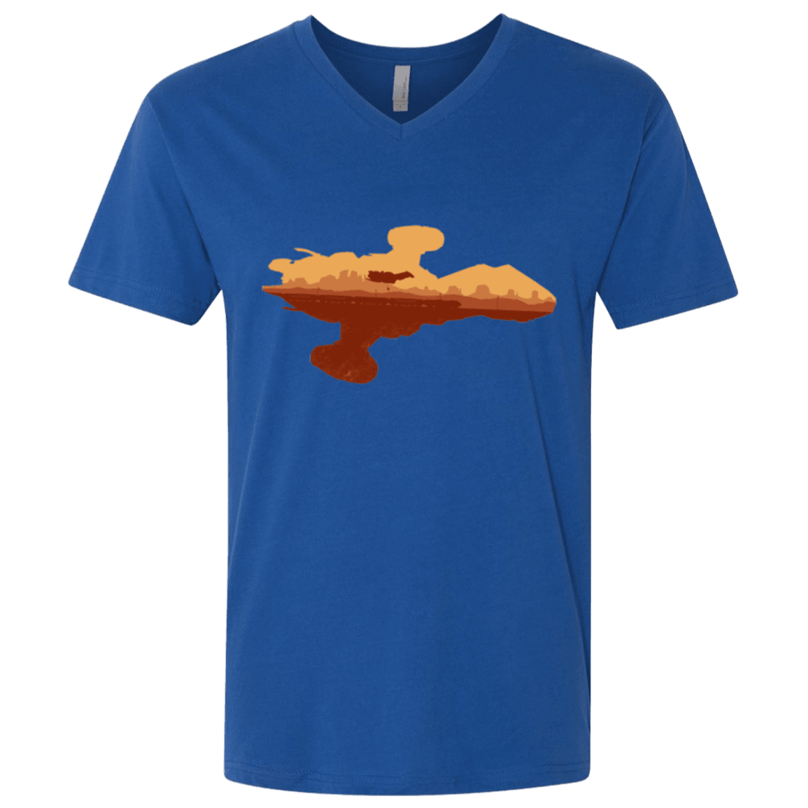 T-Shirts Royal / X-Small Train job Men's Premium V-Neck