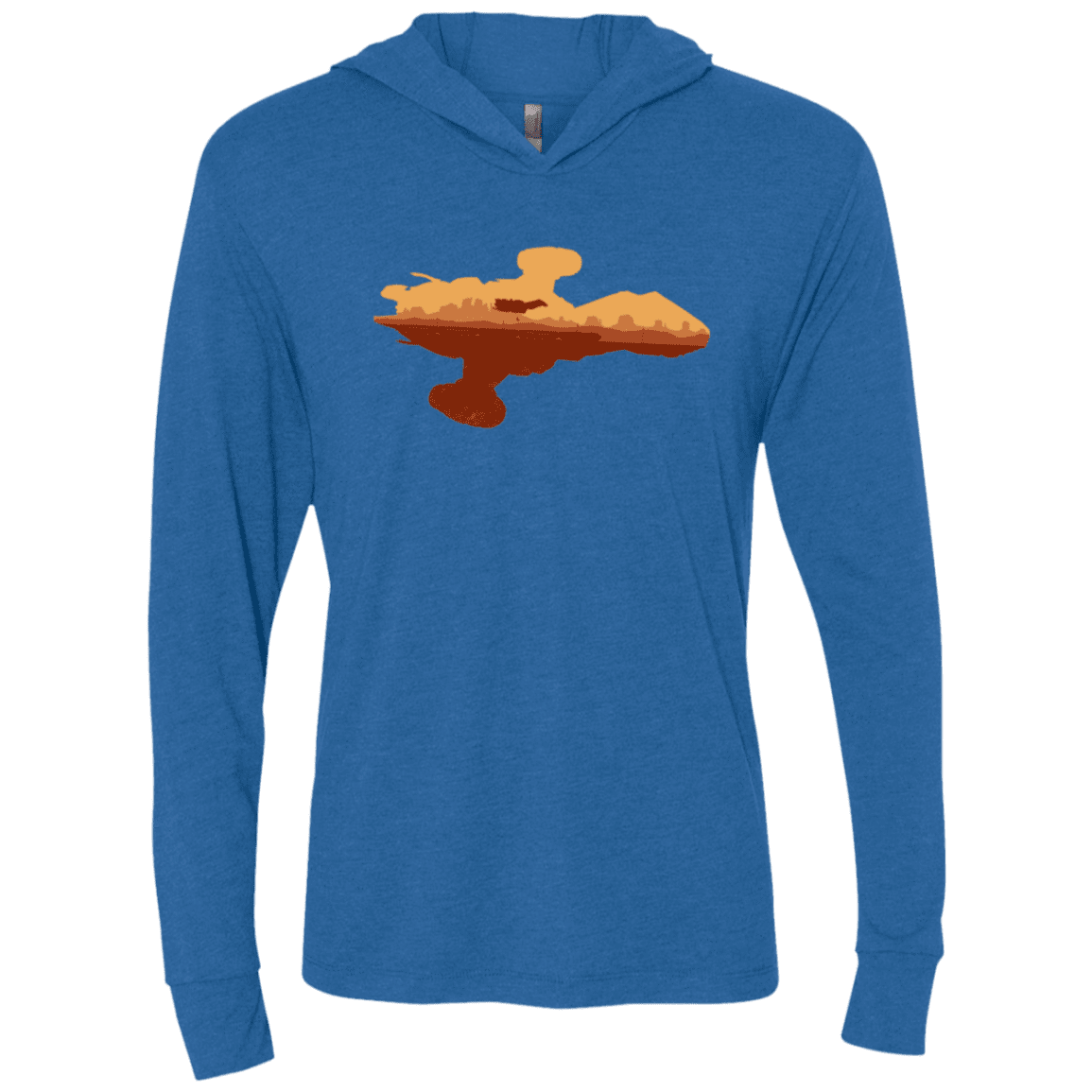 T-Shirts Vintage Royal / X-Small Train job Triblend Long Sleeve Hoodie Tee