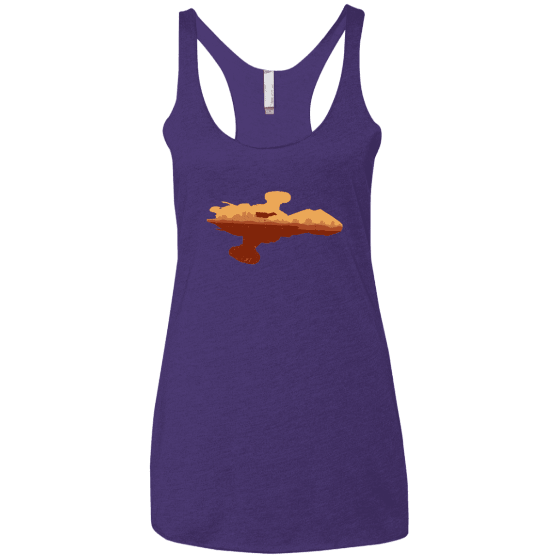T-Shirts Purple / X-Small Train job Women's Triblend Racerback Tank