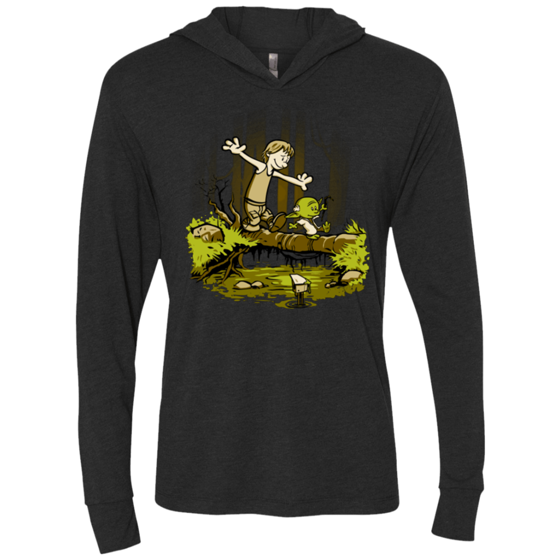 T-Shirts Vintage Black / X-Small Training We Are Triblend Long Sleeve Hoodie Tee