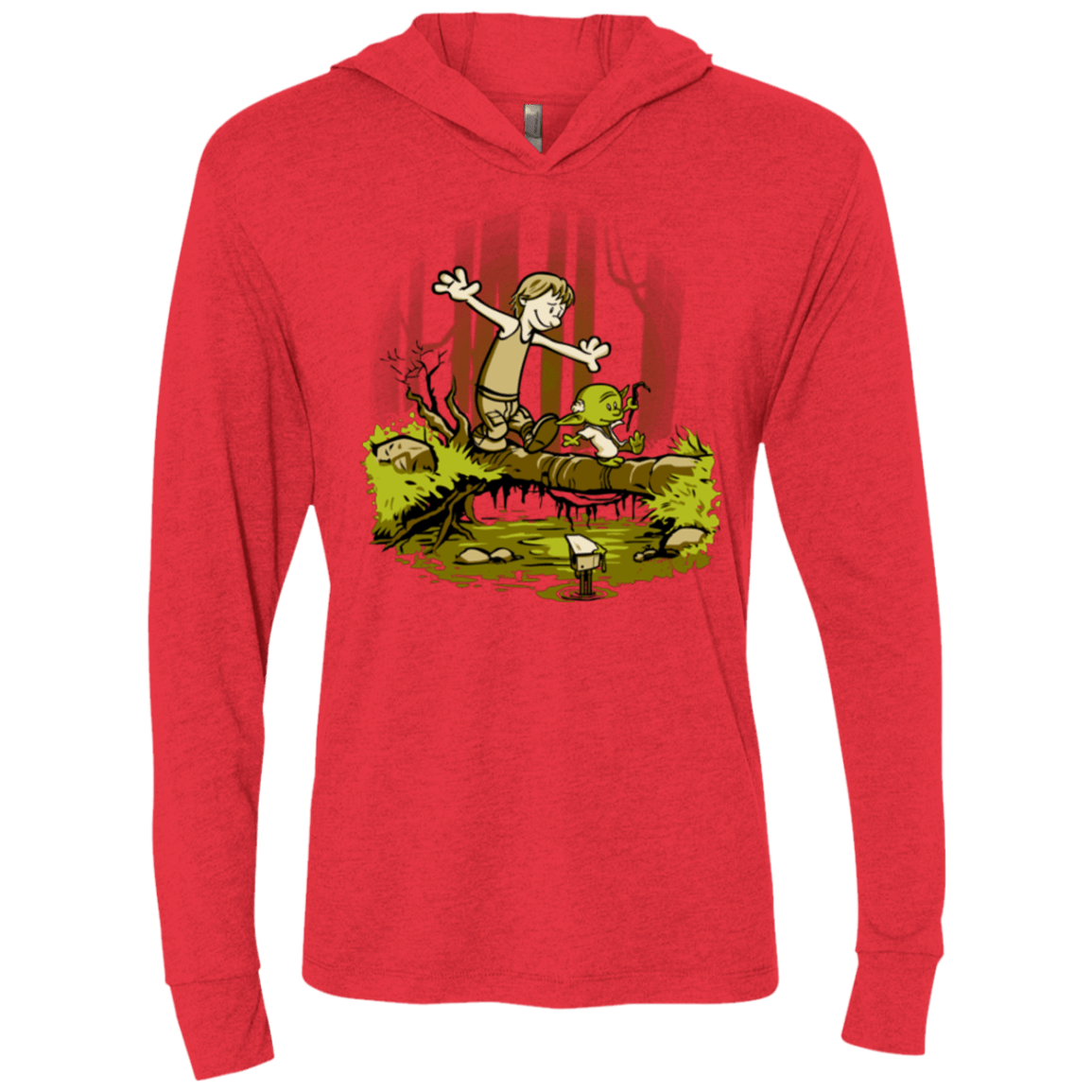 T-Shirts Vintage Red / X-Small Training We Are Triblend Long Sleeve Hoodie Tee