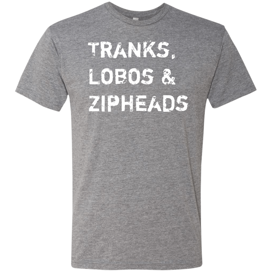 T-Shirts Premium Heather / Small Tranks Lobos Zipheads Men's Triblend T-Shirt