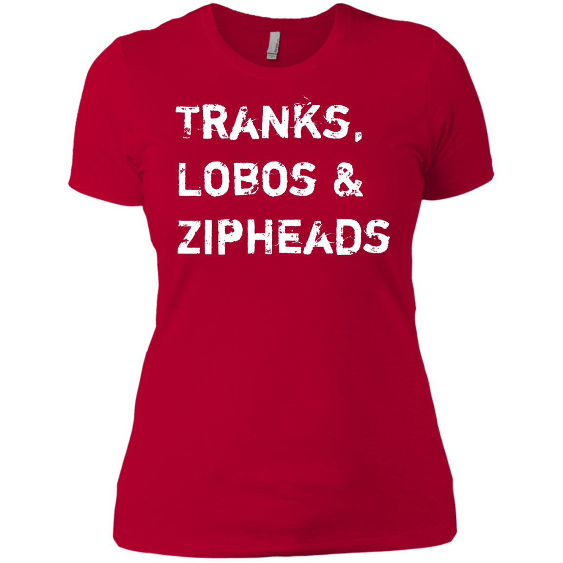 T-Shirts Red / X-Small Tranks Lobos Zipheads Women's Premium T-Shirt