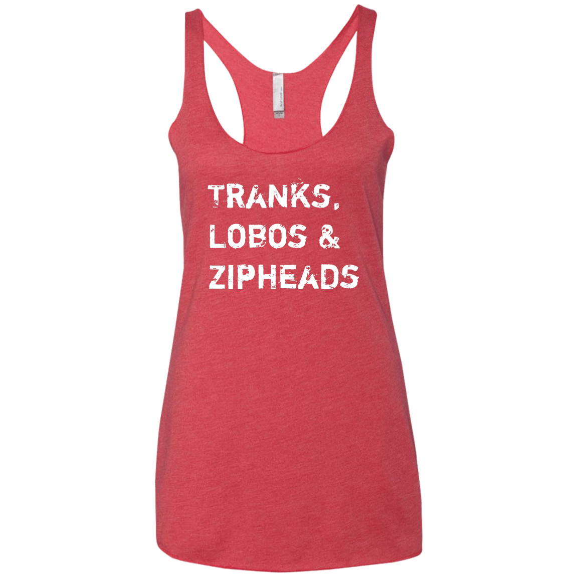 T-Shirts Vintage Red / X-Small Tranks Lobos Zipheads Women's Triblend Racerback Tank