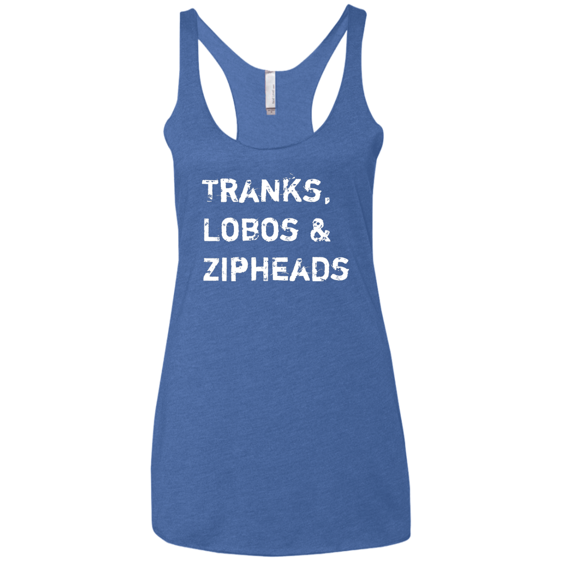 T-Shirts Vintage Royal / X-Small Tranks Lobos Zipheads Women's Triblend Racerback Tank