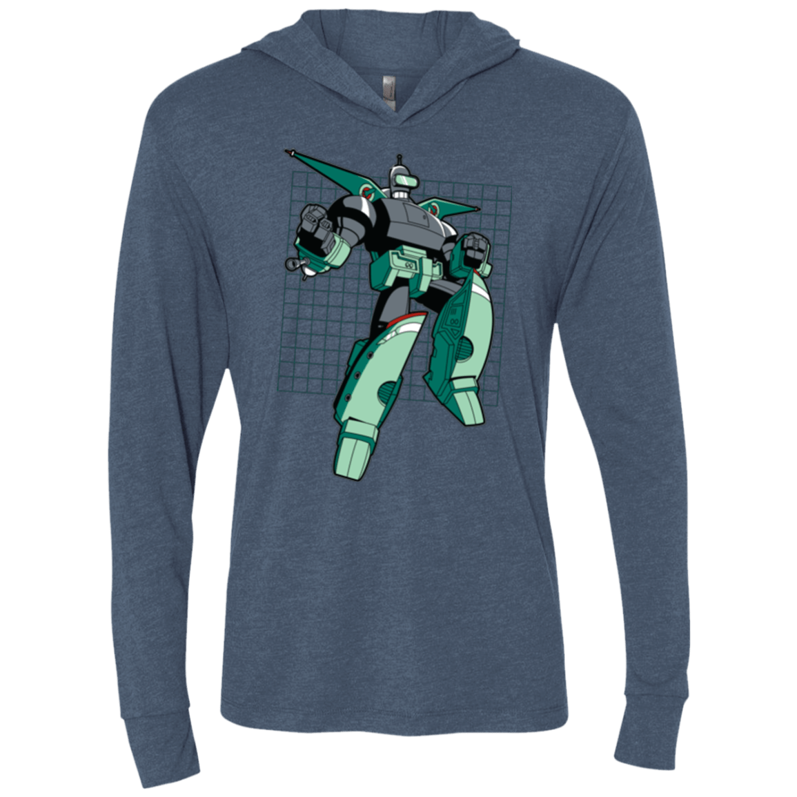 T-Shirts Indigo / X-Small Transbender Triblend Long Sleeve Hoodie Tee