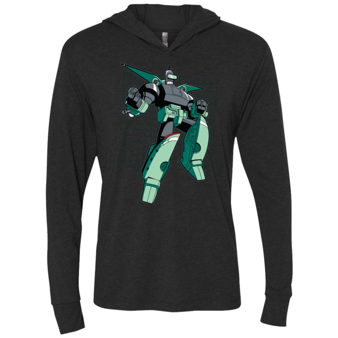 T-Shirts Vintage Black / X-Small Transbender Triblend Long Sleeve Hoodie Tee