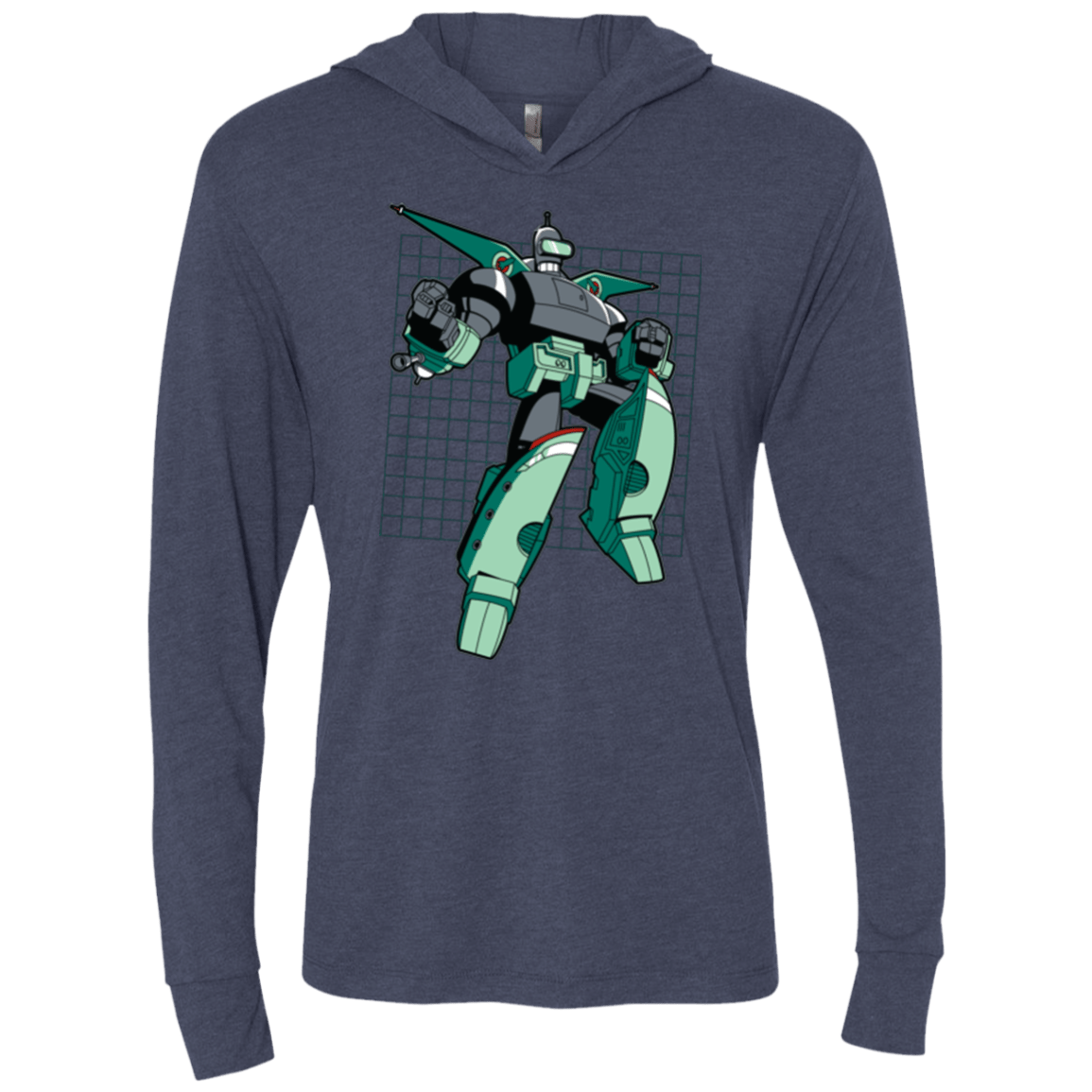 T-Shirts Vintage Navy / X-Small Transbender Triblend Long Sleeve Hoodie Tee