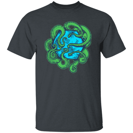 T-Shirts Dark Heather / S Transparent Octopus D20 T-Shirt