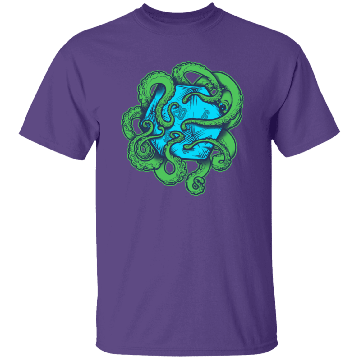 T-Shirts Purple / YXS Transparent Octopus D20 Youth T-Shirt