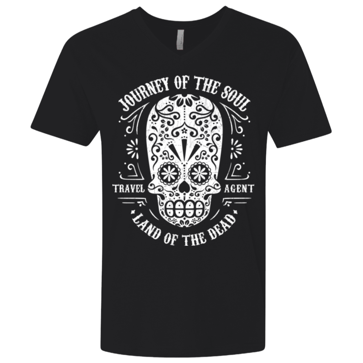 T-Shirts Black / X-Small Travel Agent Catrina Men's Premium V-Neck