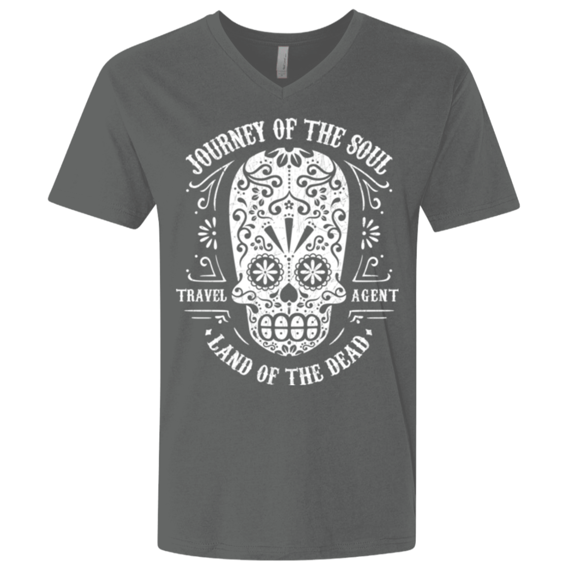 T-Shirts Heavy Metal / X-Small Travel Agent Catrina Men's Premium V-Neck