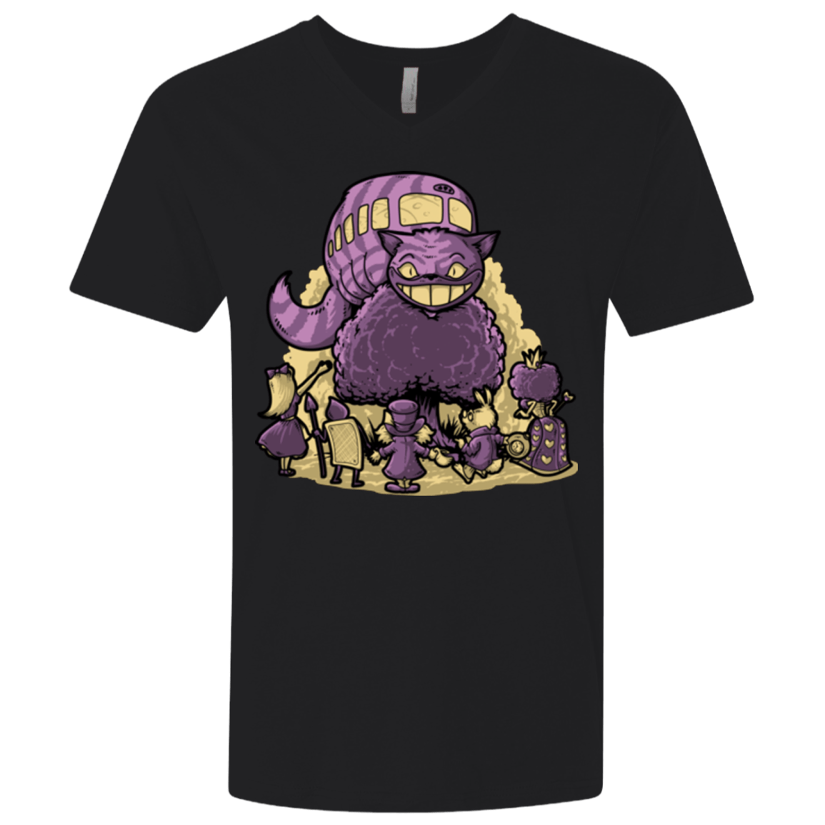 T-Shirts Black / X-Small TRAVELING WONDERLAND Men's Premium V-Neck