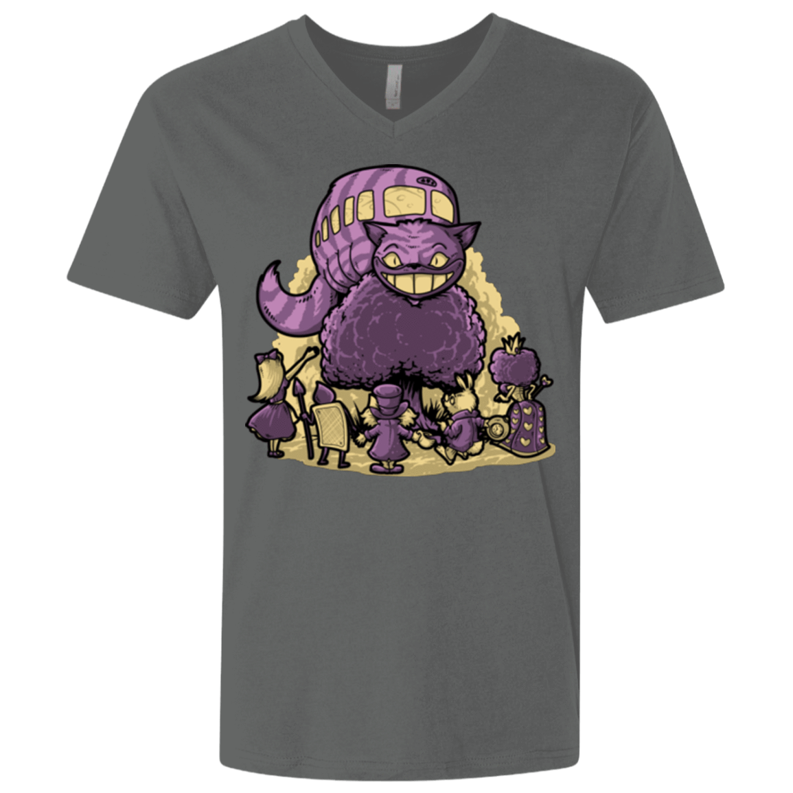 T-Shirts Heavy Metal / X-Small TRAVELING WONDERLAND Men's Premium V-Neck