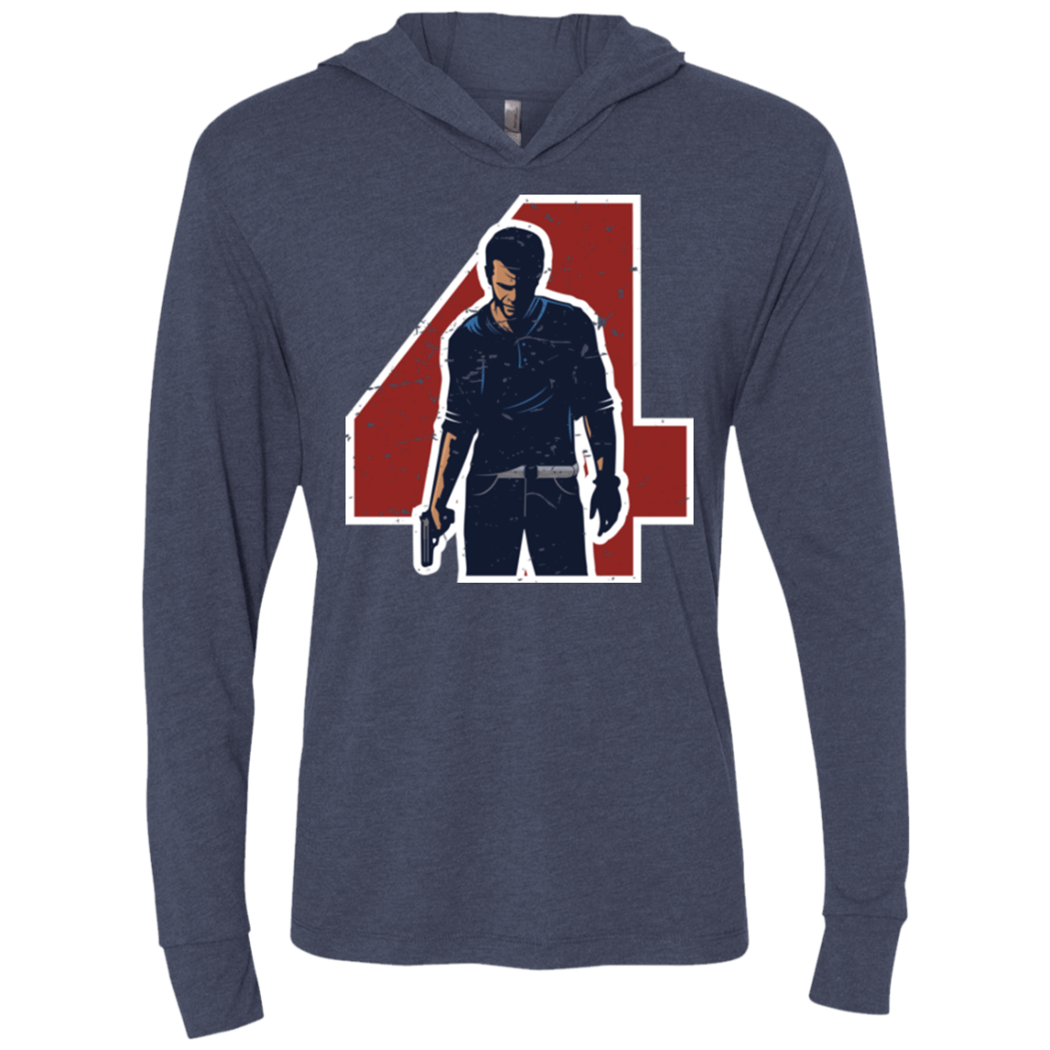 T-Shirts Vintage Navy / X-Small Treasure Hunter Triblend Long Sleeve Hoodie Tee