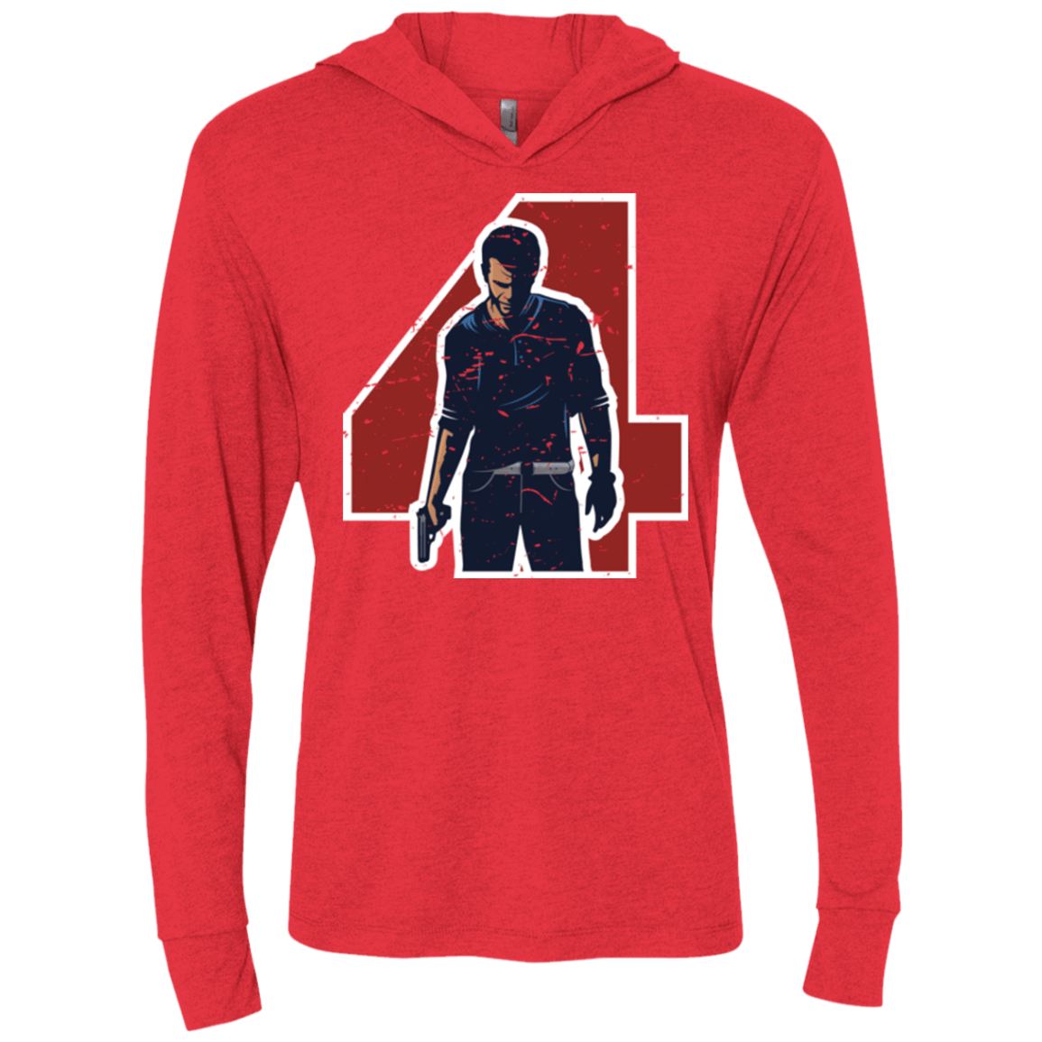 T-Shirts Vintage Red / X-Small Treasure Hunter Triblend Long Sleeve Hoodie Tee