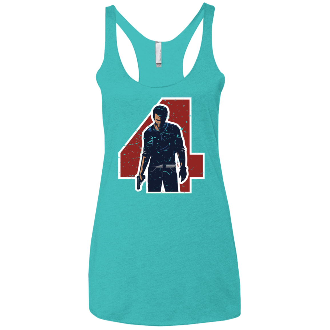 T-Shirts Tahiti Blue / X-Small Treasure Hunter Women's Triblend Racerback Tank