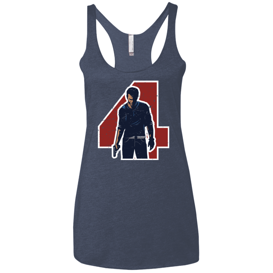 T-Shirts Vintage Navy / X-Small Treasure Hunter Women's Triblend Racerback Tank