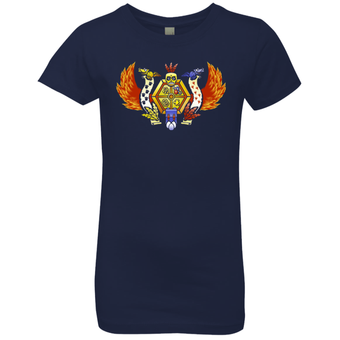 T-Shirts Midnight Navy / YXS Treasure Hunters Crest Girls Premium T-Shirt