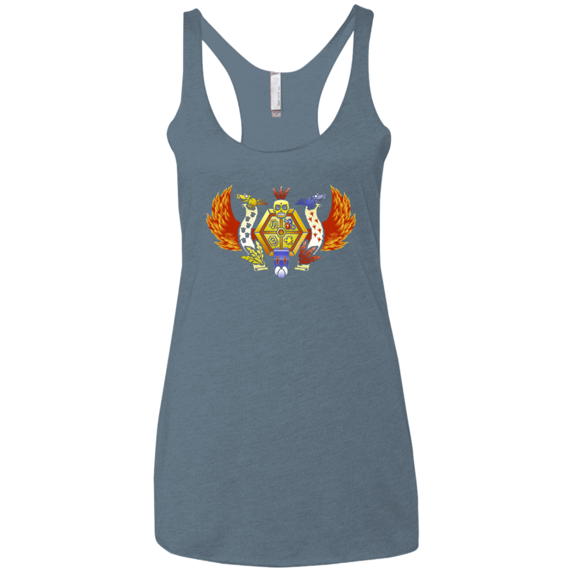 T-Shirts Indigo / X-Small Treasure Hunters Crest Women's Triblend Racerback Tank