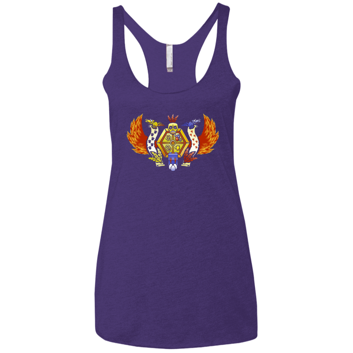 T-Shirts Purple / X-Small Treasure Hunters Crest Women's Triblend Racerback Tank